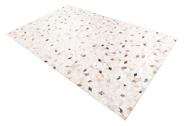 5' x 8' 1 Cowhide Leather Rug