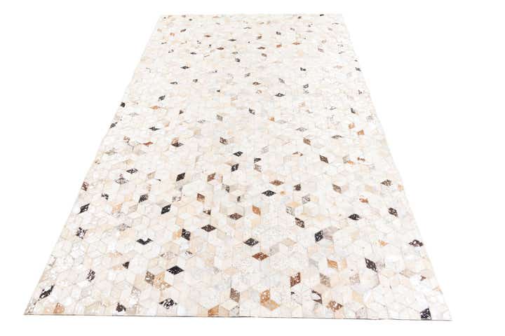 5' x 8' 1 Cowhide Leather Rug