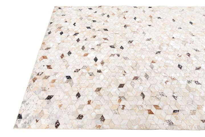 5' x 8' 1 Cowhide Leather Rug