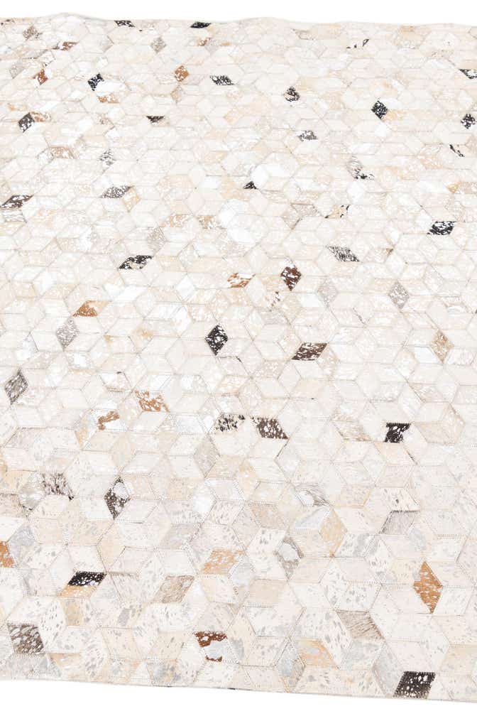 5' x 8' 1 Cowhide Leather Rug