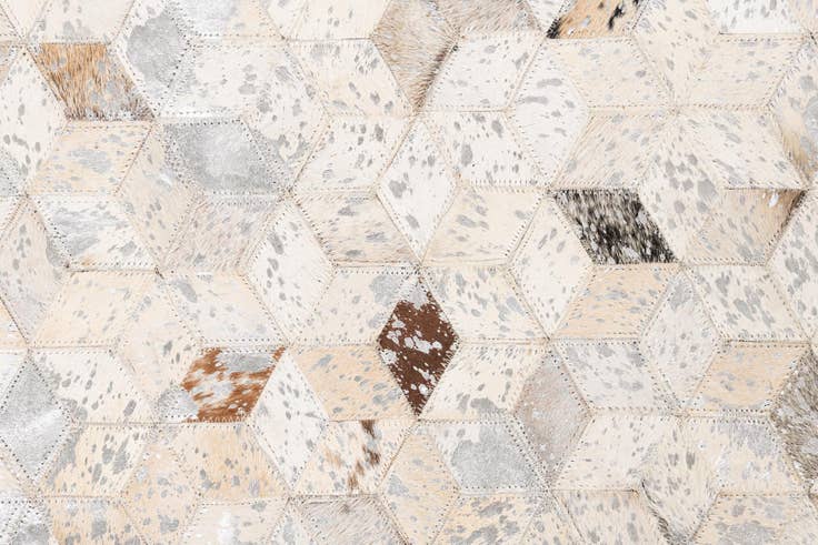 Detail image of 5' x 8' 1 Cowhide Leather Rug