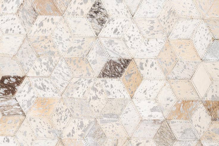 Detail image of 5' x 8' 1 Cowhide Leather Rug