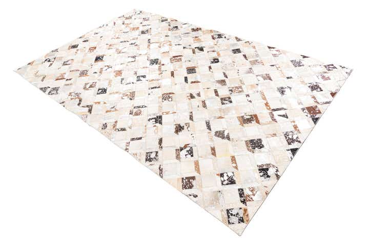 5' x 8' Cowhide Leather Rug