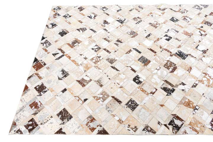 5' x 8' Cowhide Leather Rug