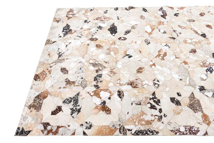 5' x 8' 1 Cowhide Leather Rug