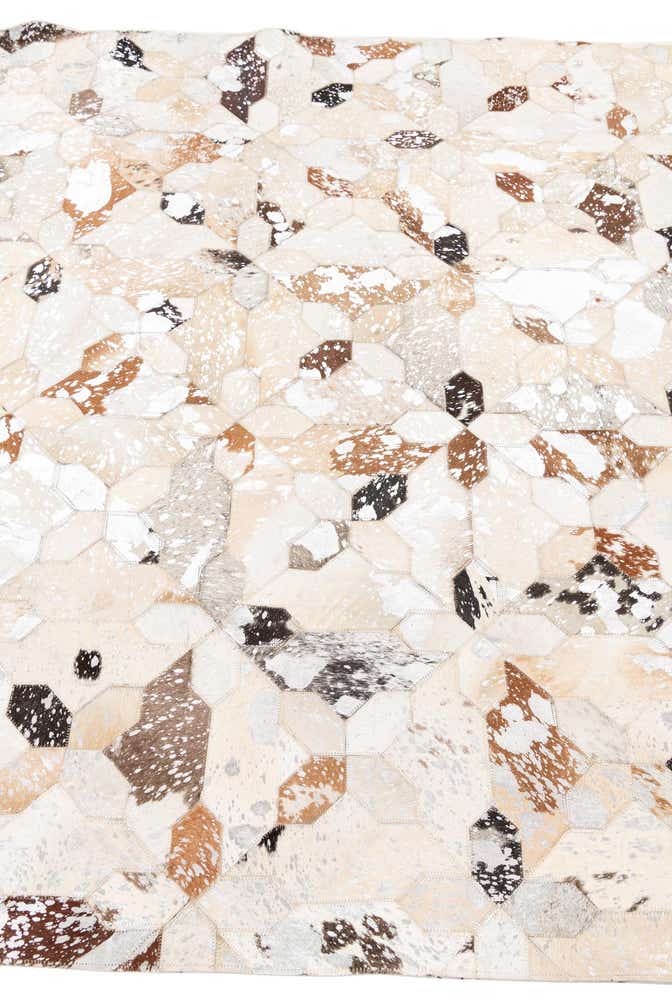 5' x 8' 1 Cowhide Leather Rug