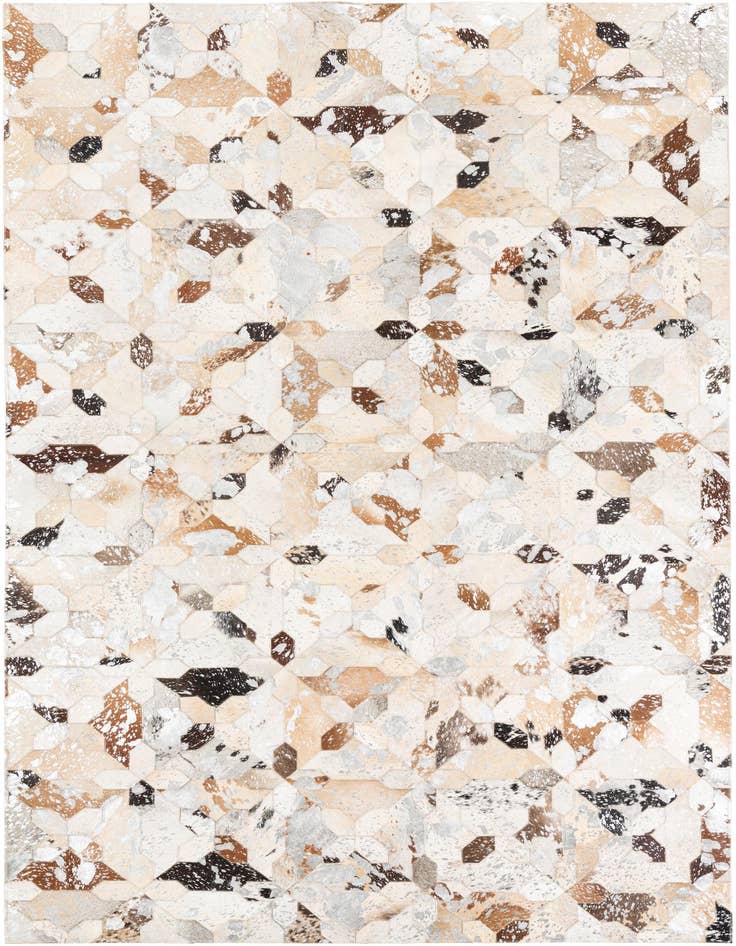 Detail image of 5' x 8' 1 Cowhide Leather Rug