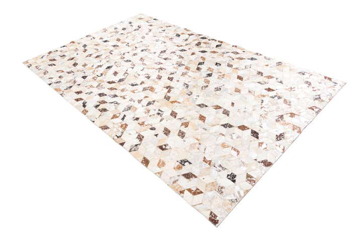 5' x 8' Cowhide Leather Rug