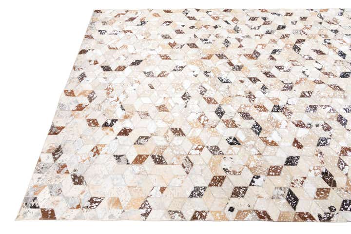 5' x 8' Cowhide Leather Rug