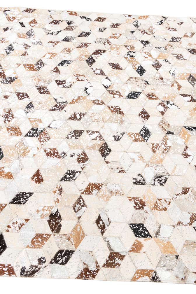 5' x 8' Cowhide Leather Rug