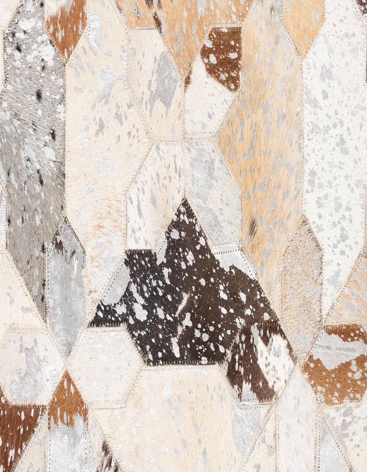 Detail image of 5' x 8' 1 Cowhide Leather Rug