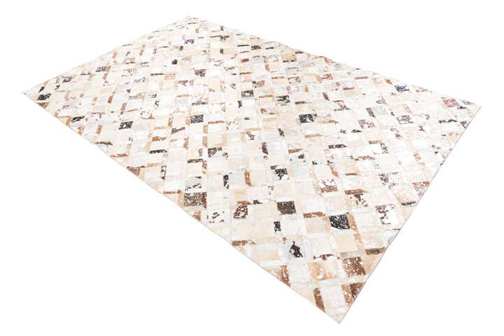 5' x 8' Cowhide Leather Rug
