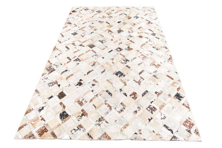 5' x 8' Cowhide Leather Rug