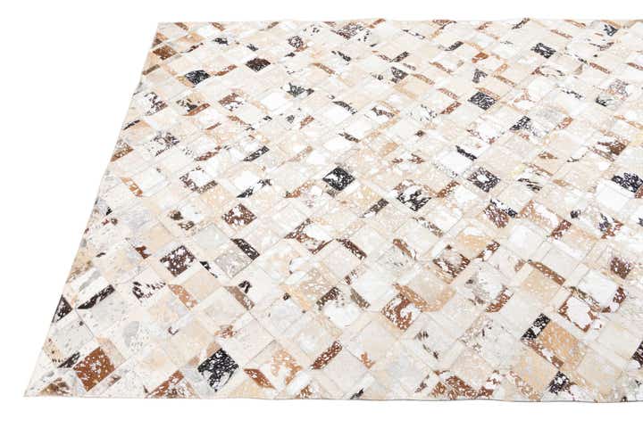 5' x 8' Cowhide Leather Rug
