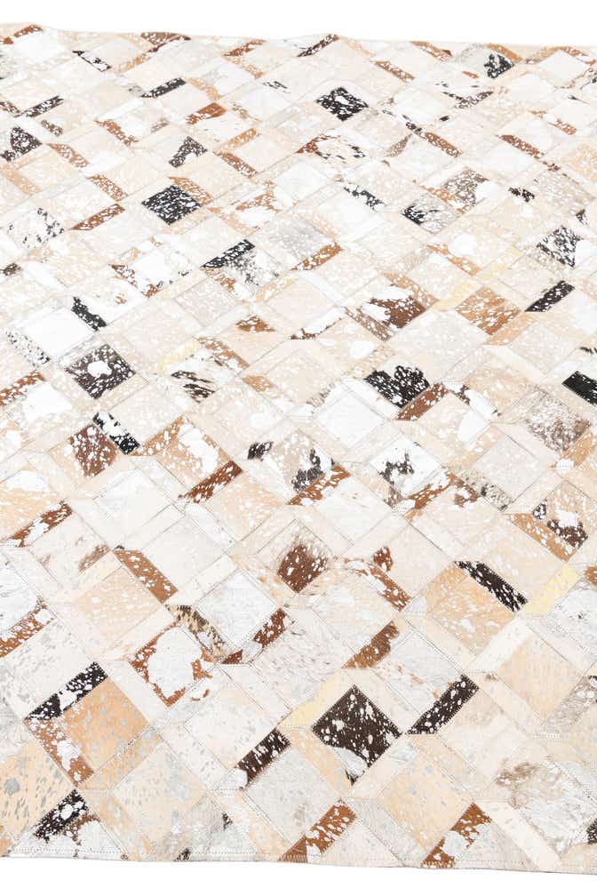 5' x 8' Cowhide Leather Rug