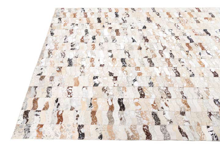 5' x 8' Cowhide Leather Rug