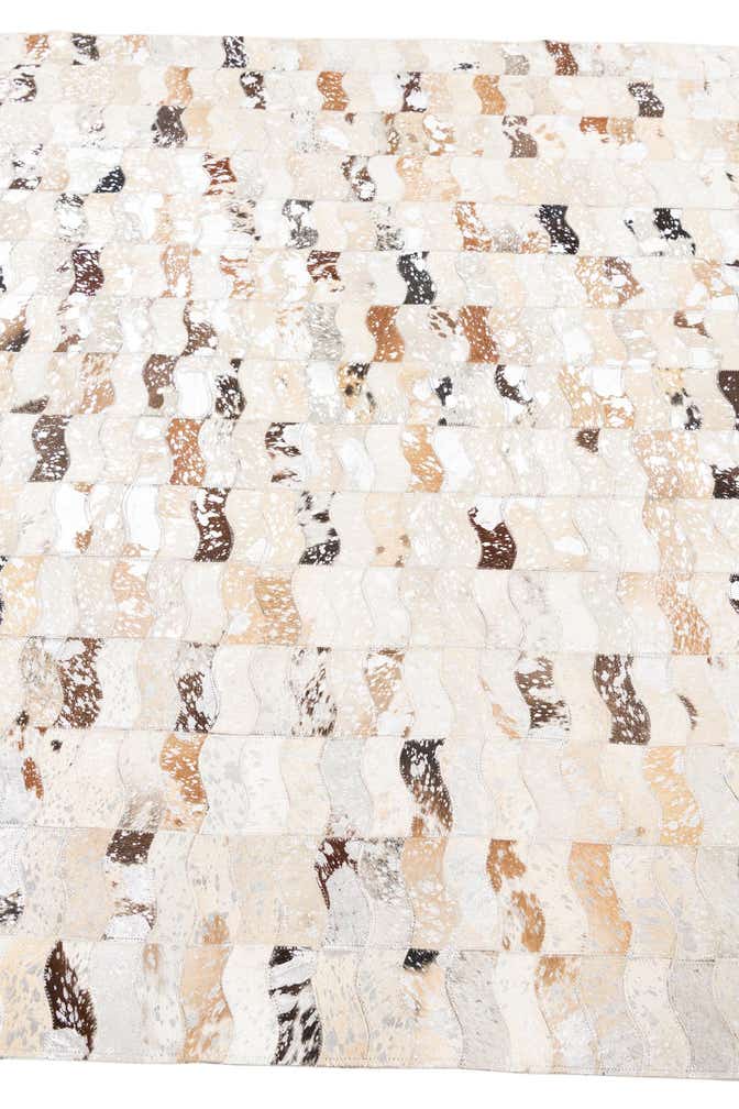 5' x 8' Cowhide Leather Rug