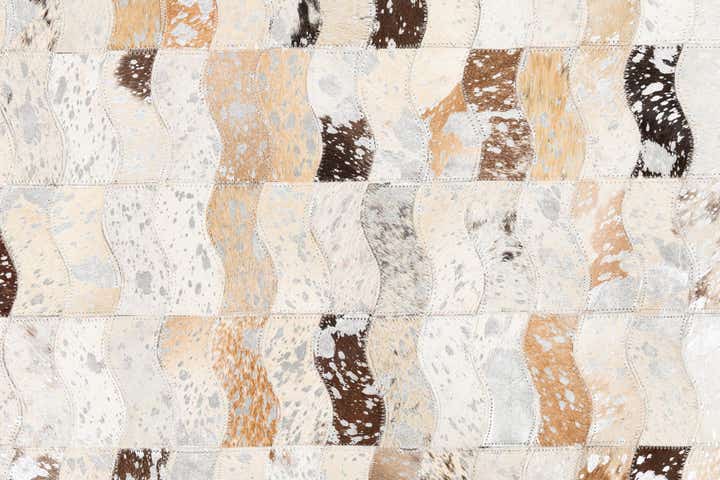 5' x 8' Cowhide Leather Rug