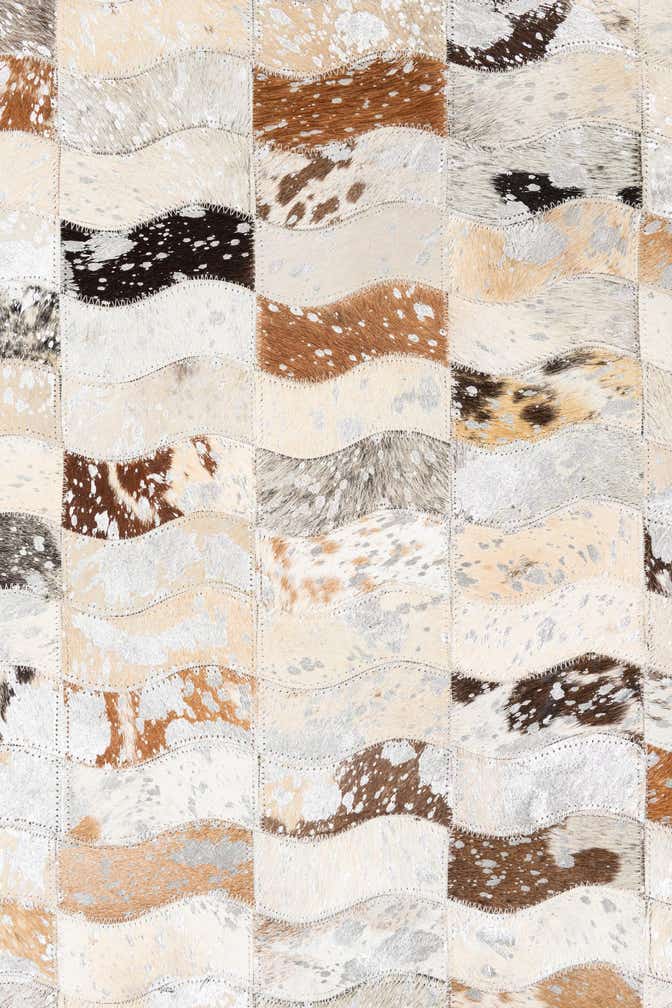 5' x 8' Cowhide Leather Rug