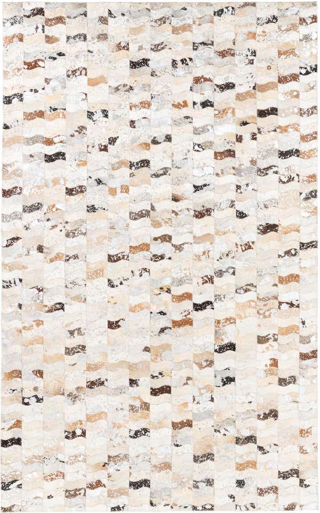 5' x 8' Cowhide Leather Rug