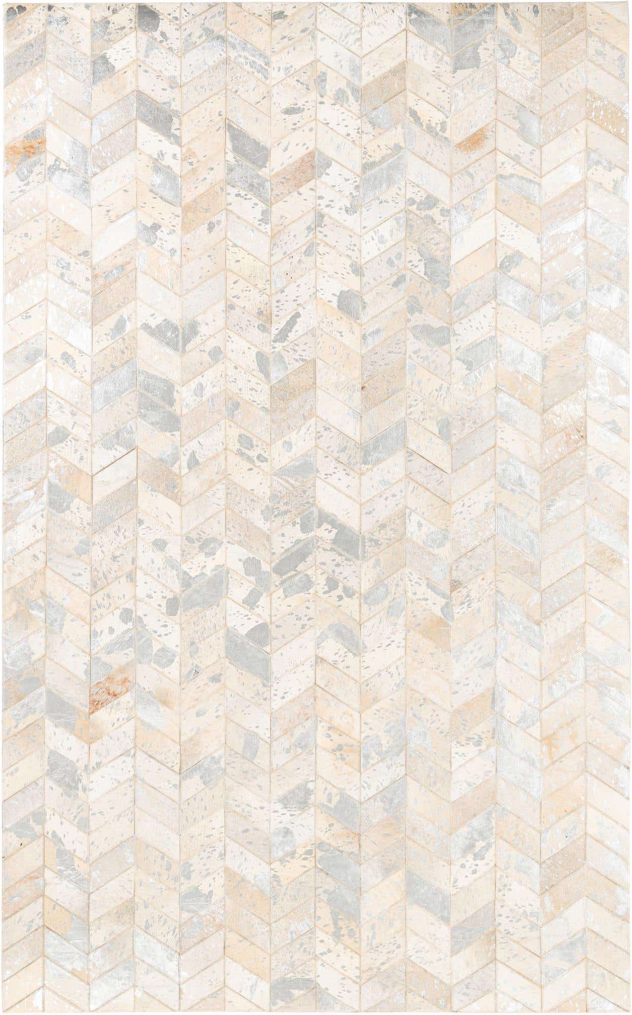 5' x 8' Cowhide Leather Rug