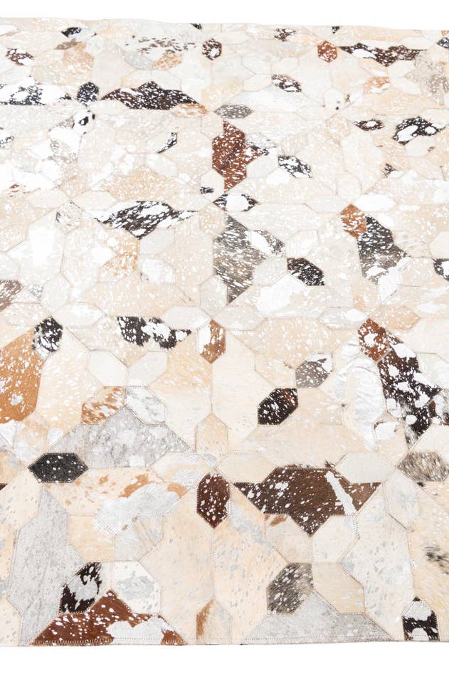 Detail image of 5' x 8' 2 Cowhide Leather Rug