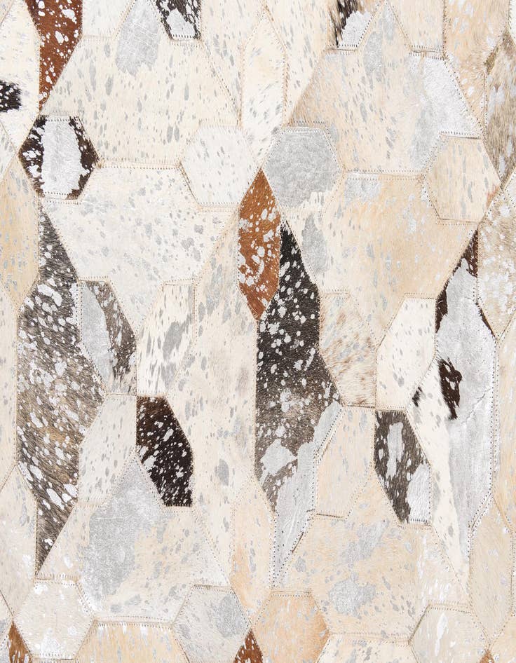 Detail image of 5' x 8' 2 Cowhide Leather Rug