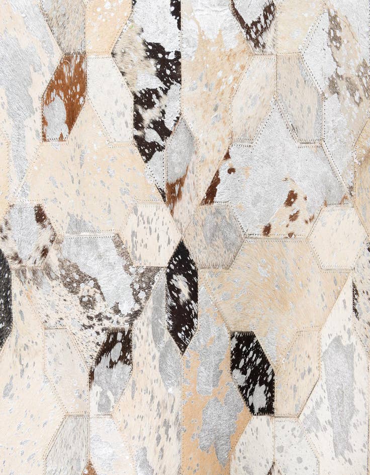 Detail image of 5' x 8' 2 Cowhide Leather Rug