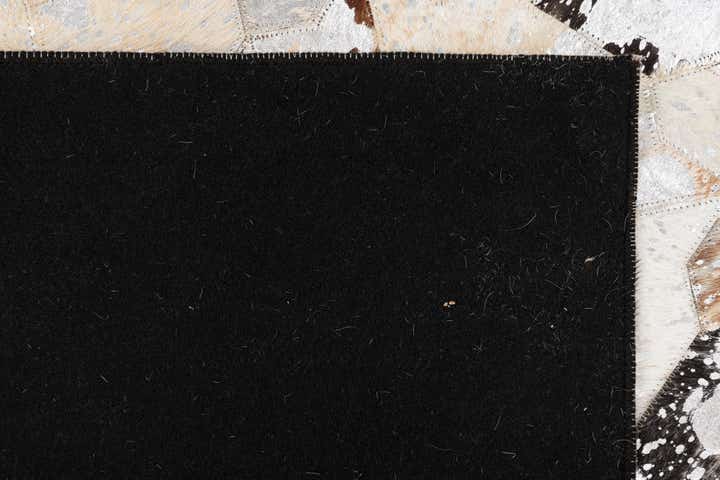 5' x 8' 2 Cowhide Leather Rug