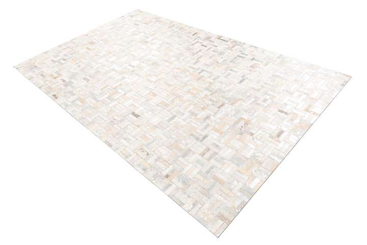 5' x 8' Cowhide Leather Rug