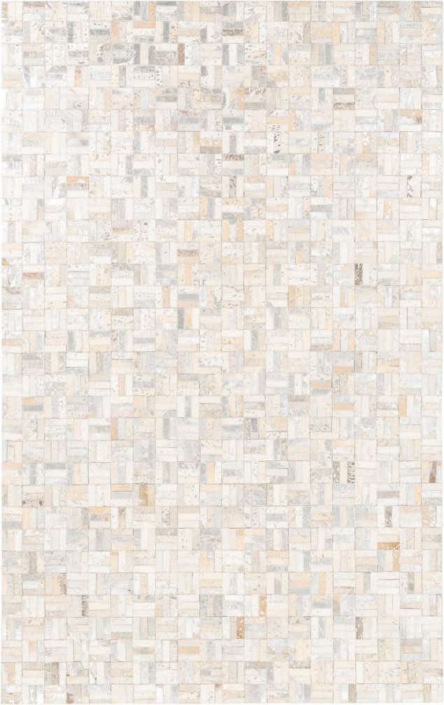 5' x 8' Cowhide Leather Rug