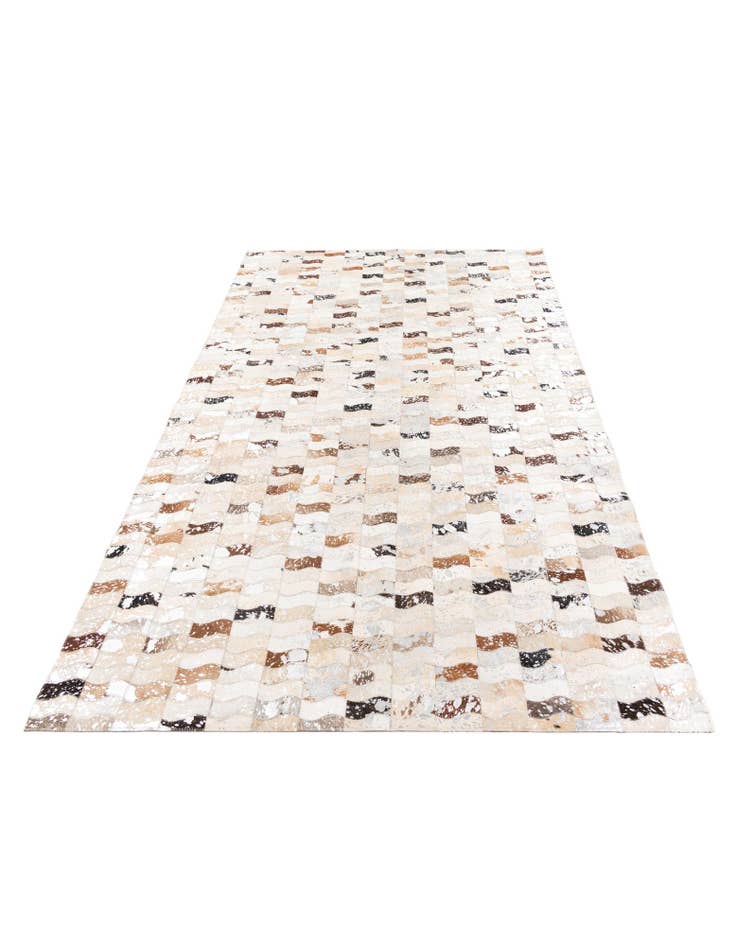 Detail image of 5' x 7' 10 Cowhide Leather Rug