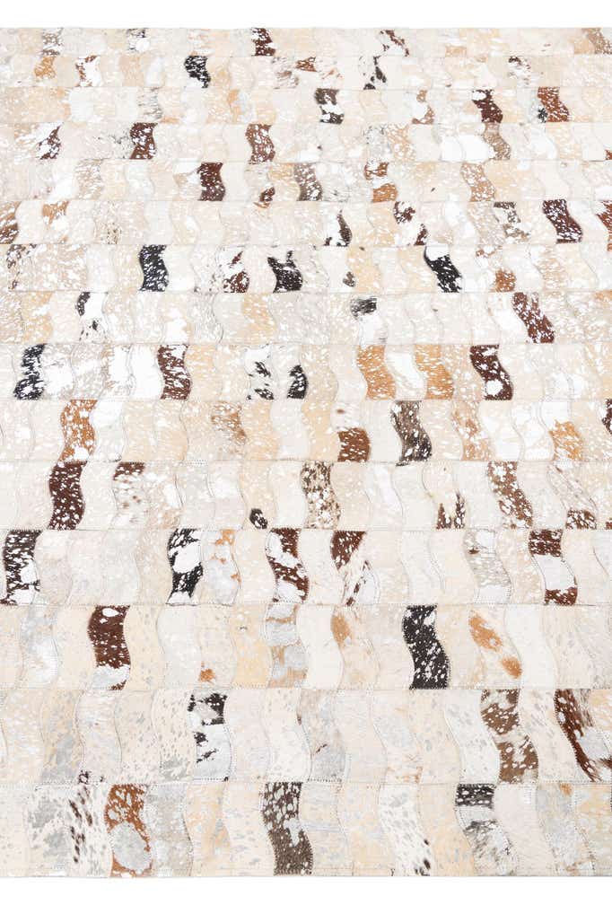 5' x 7' 10 Cowhide Leather Rug
