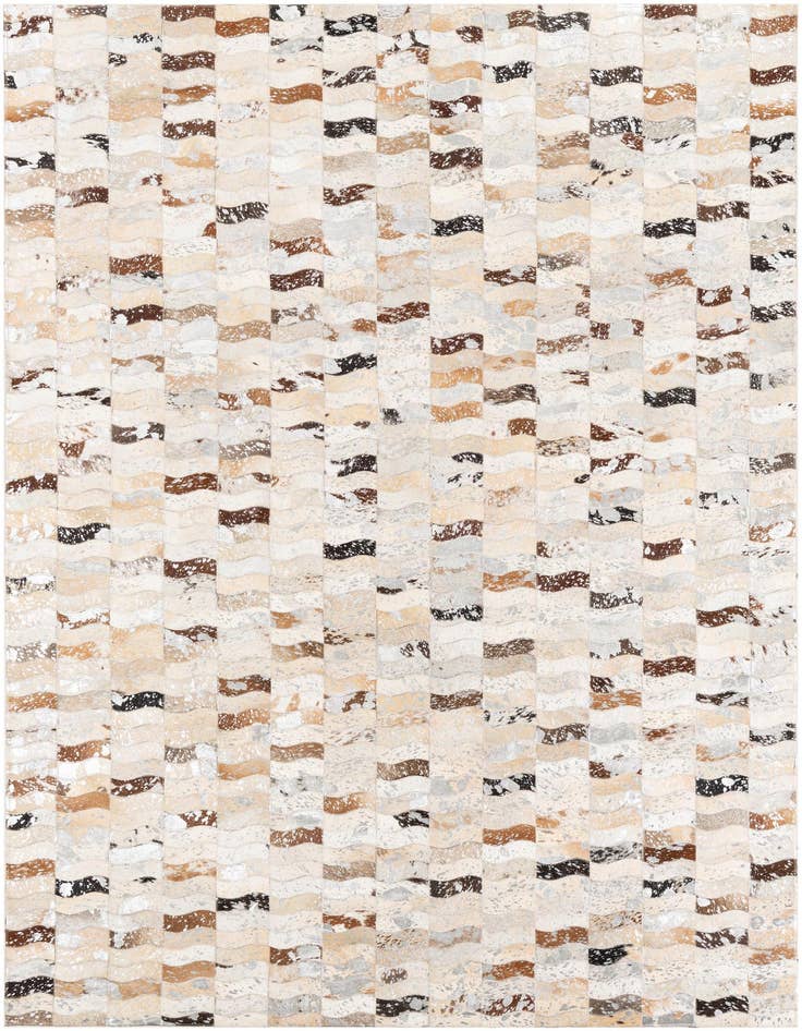 Detail image of 5' x 7' 10 Cowhide Leather Rug