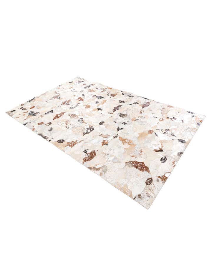 5' x 8' Cowhide Leather Rug