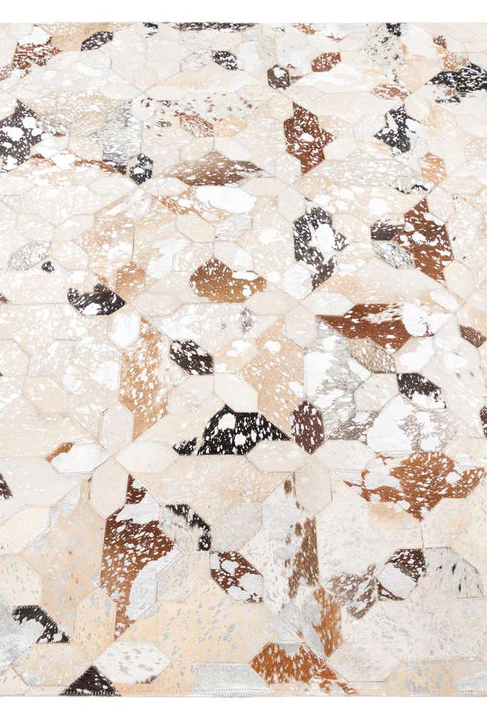 5' x 8' Cowhide Leather Rug