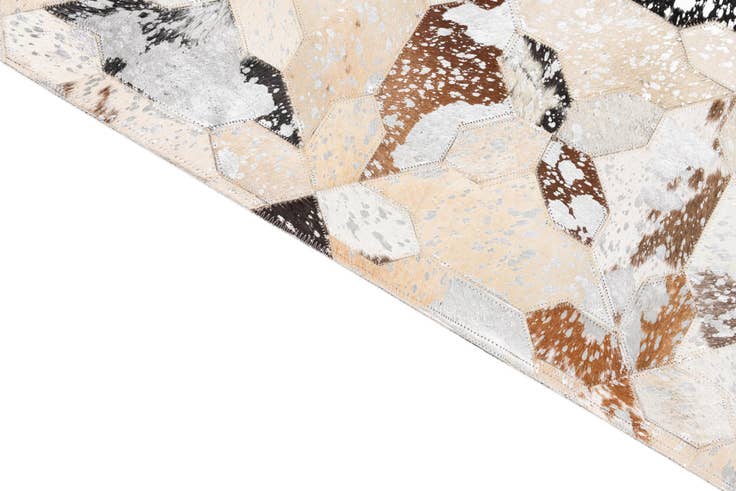 Detail image of 5' x 8' Cowhide Leather Rug