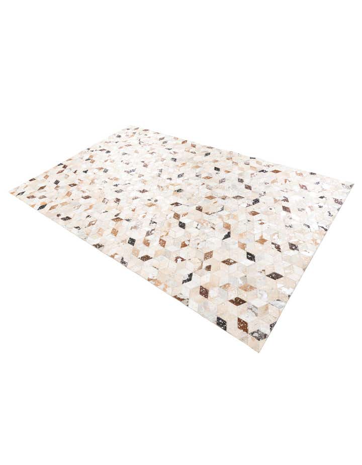 5' x 8' Cowhide Leather Rug