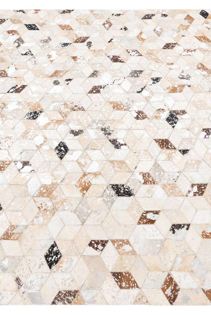 5' x 8' Cowhide Leather Rug
