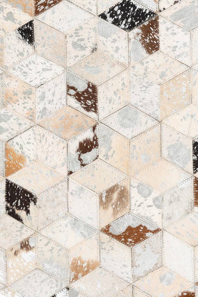 Detail image of 5' x 8' Cowhide Leather Rug