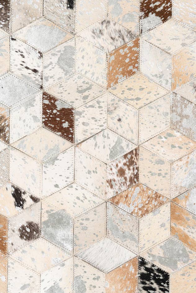 Detail image of 5' x 8' Cowhide Leather Rug