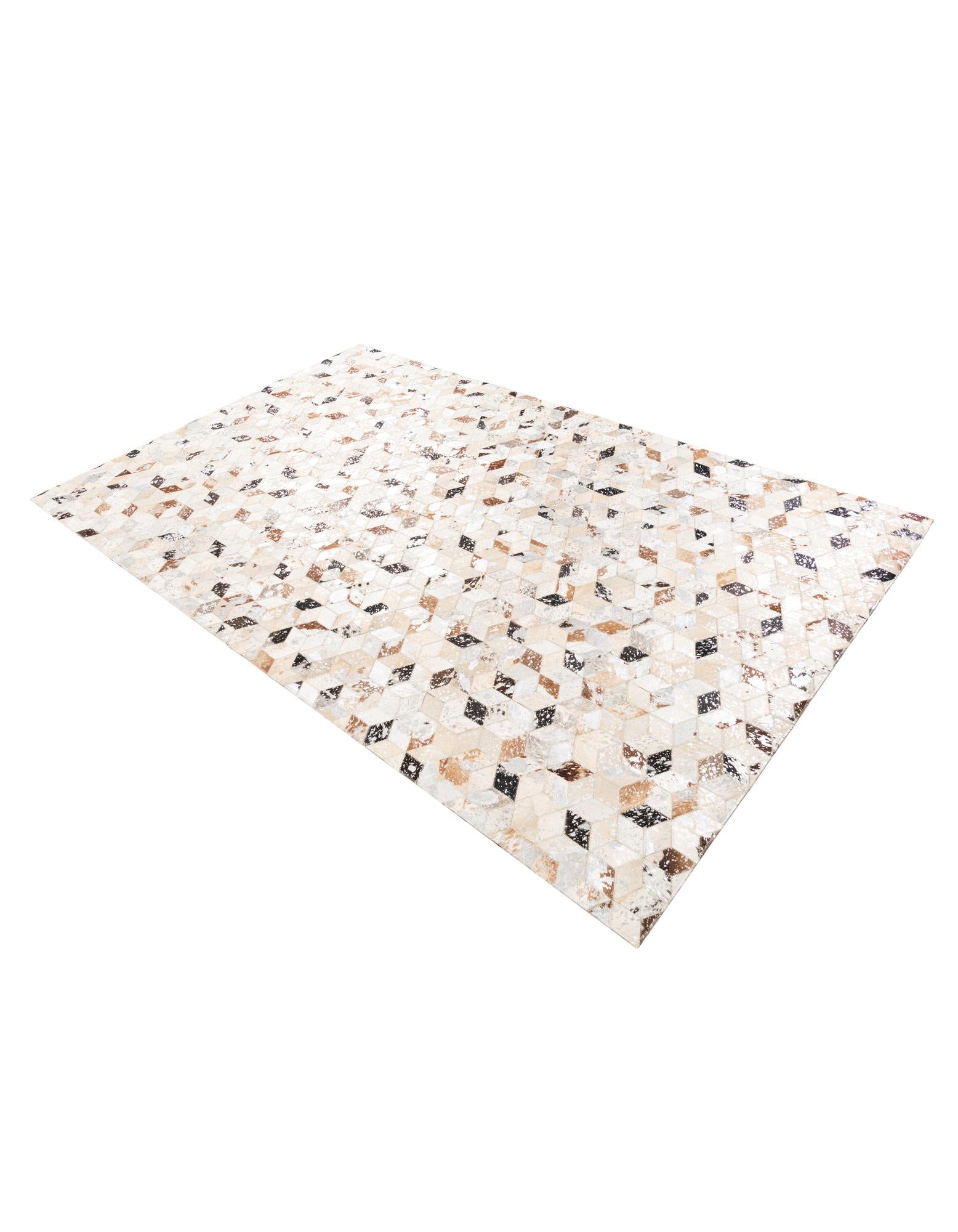 5' x 8' Cowhide Leather Rug