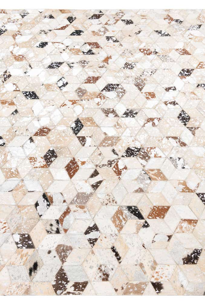 5' x 8' Cowhide Leather Rug