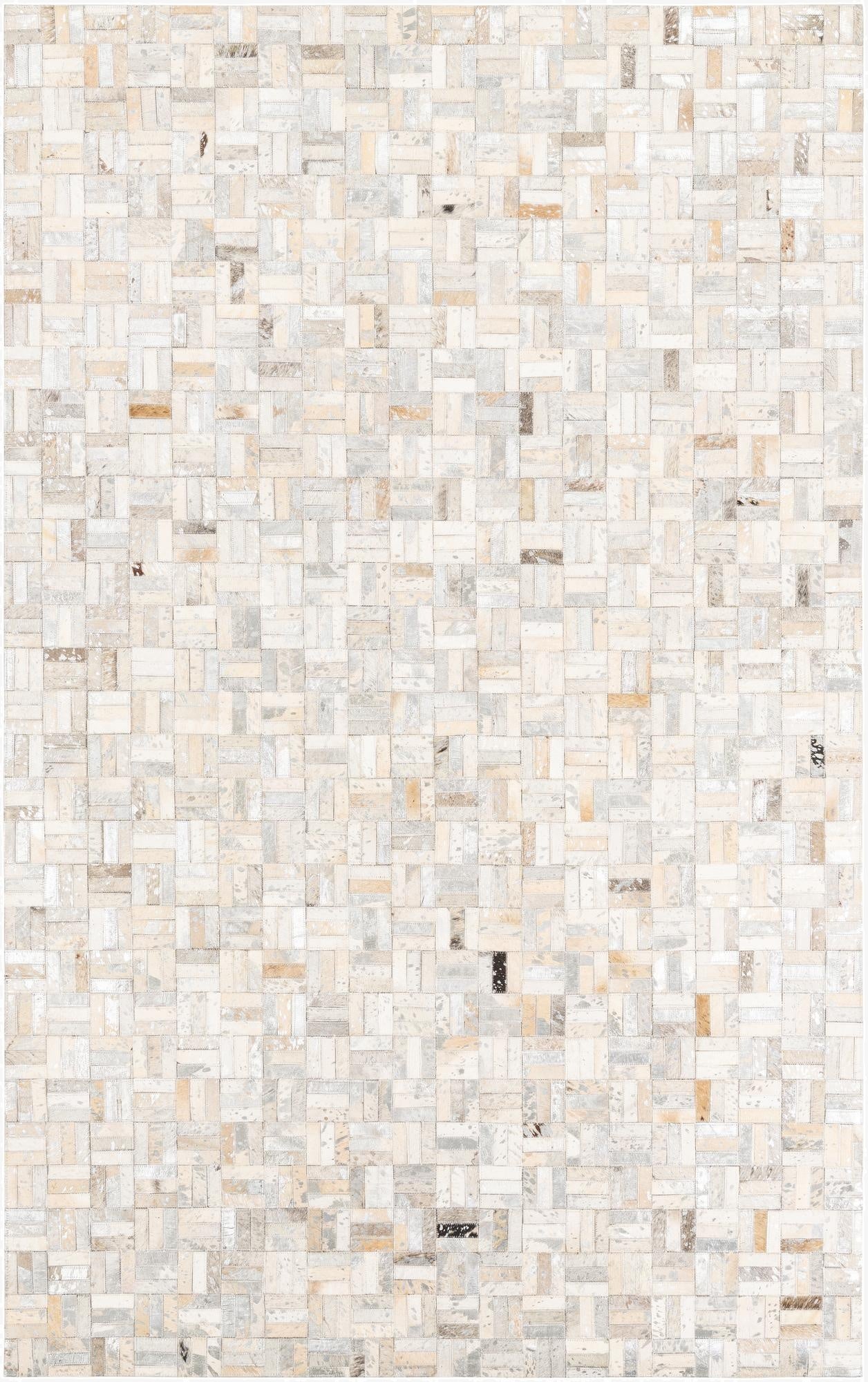 5' x 8' Cowhide Leather Rug