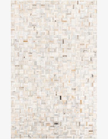 5' x 8' Cowhide Leather Rug