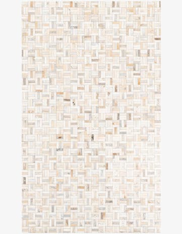 5' x 8' Cowhide Leather Rug