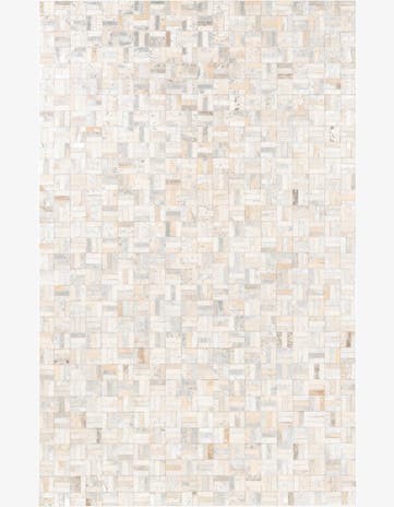 5' x 8' Cowhide Leather Rug