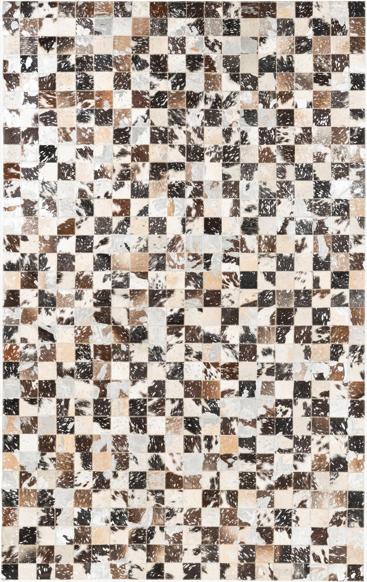 5' x 8' Cowhide Leather Rug