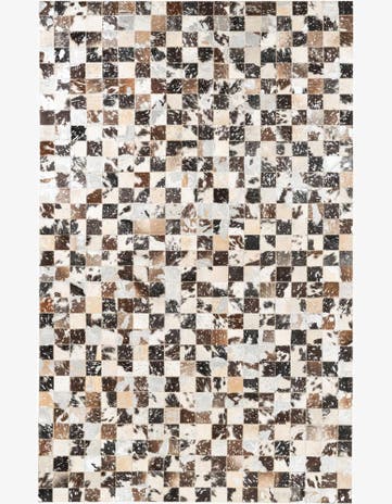5' x 8' Cowhide Leather Rug