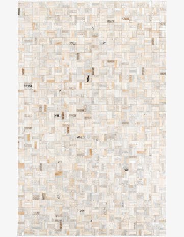 5' x 7' 10 Cowhide Leather Rug